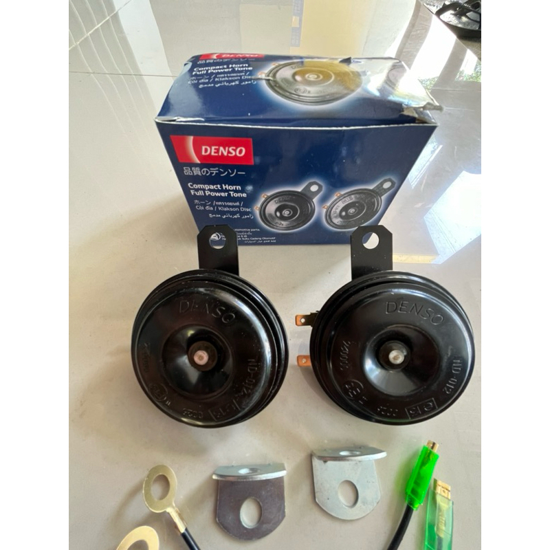Klakson Avanza Ori Original ,Denso Compact Horn Set 12v mobil motor high and low