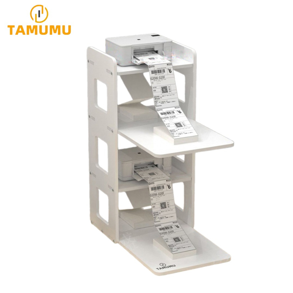 Tamumu Rak Penyimpanan Susun Printer 2 Susun / Rak Printer Meja Kantor