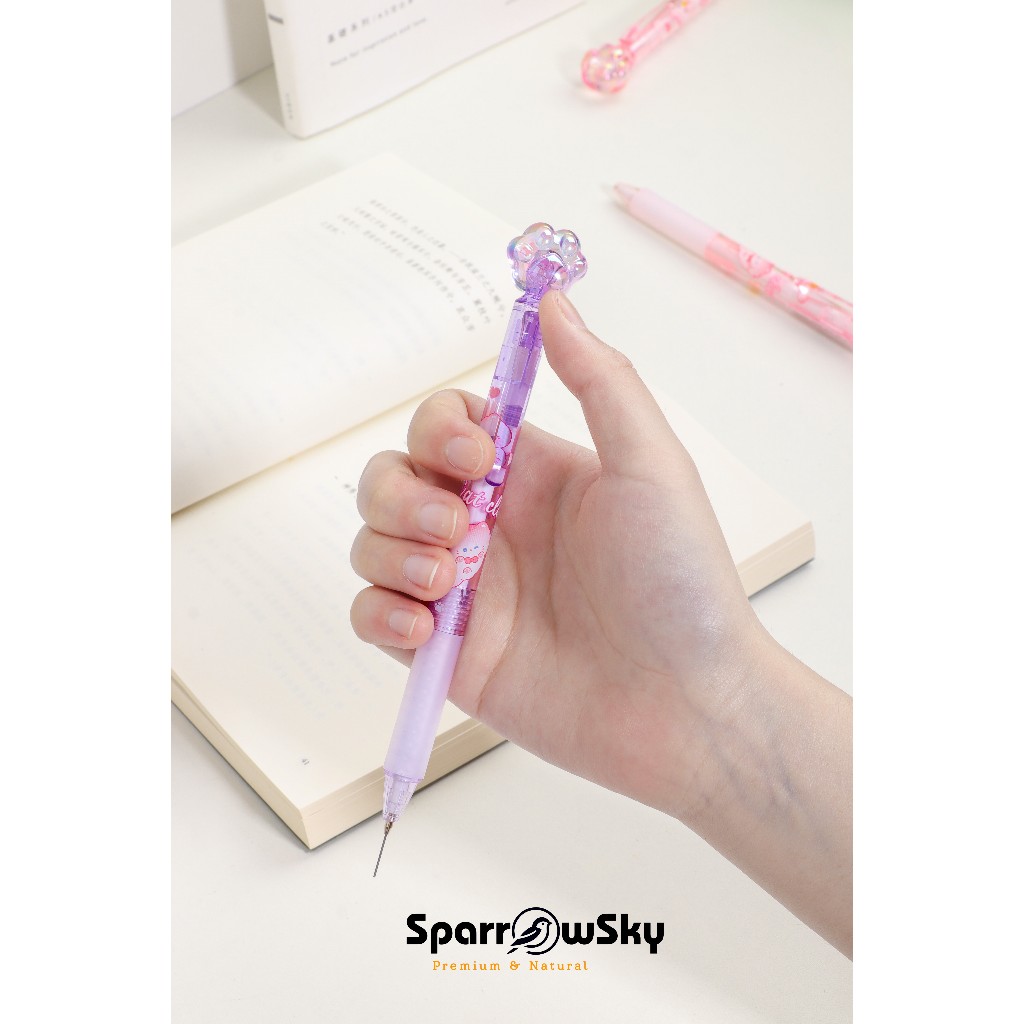 

SPARROW KUKI MECHANICAL Pensil / AUTOMATIC Pencil / Alat Tulis Karakter Lucu Cantik CAT PAW (8126)