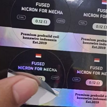 

sticker vinyl hologram kenzwire premium mech4