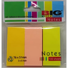 

STICKY NOTES 3 WARNA 76mm X 51mm - BIG STICKY NOTE 3 COLOR SN 7651 3W