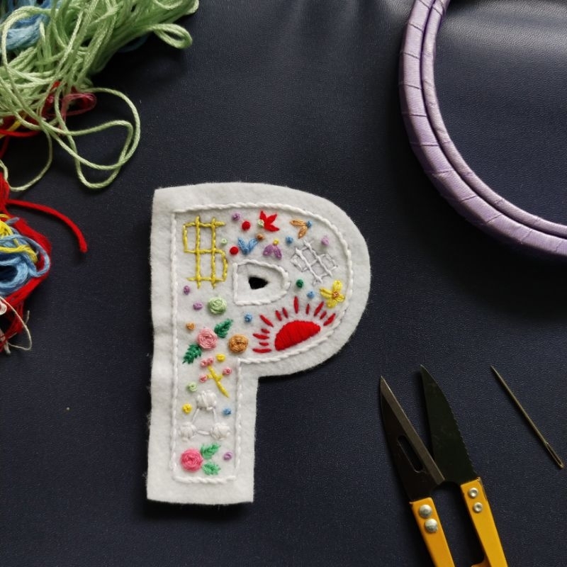 dafacreARTive | Patch Huruf Sulam Handmade - Custom Desain