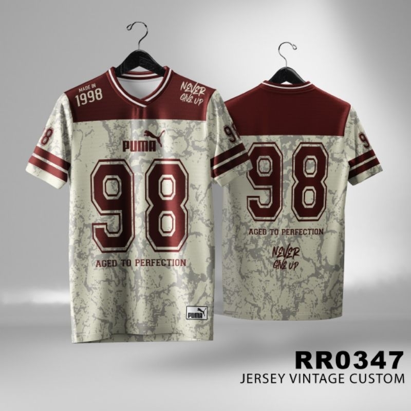 Kaos Jersey Vintage Streetwear Custom Full Print RR0347