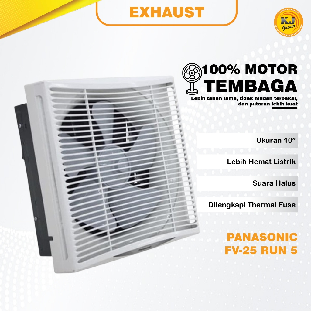 PANASONIC FV-25RUN5 [10INCH]/ FV-30RUN5 [12''] KIPAS ANGIN DINDING WALL EXHAUST IN OUT