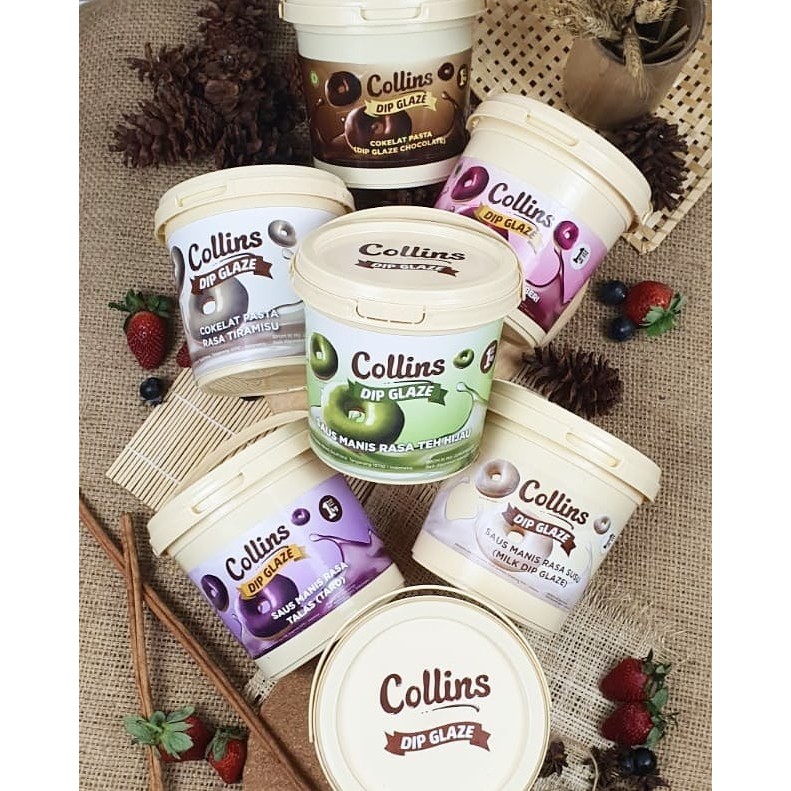 

Dipping Chocolate 1kg HALAL - COLLINS DIP GLAZE Chocolate Tiramisu Matcha Milk Taro Strawberry