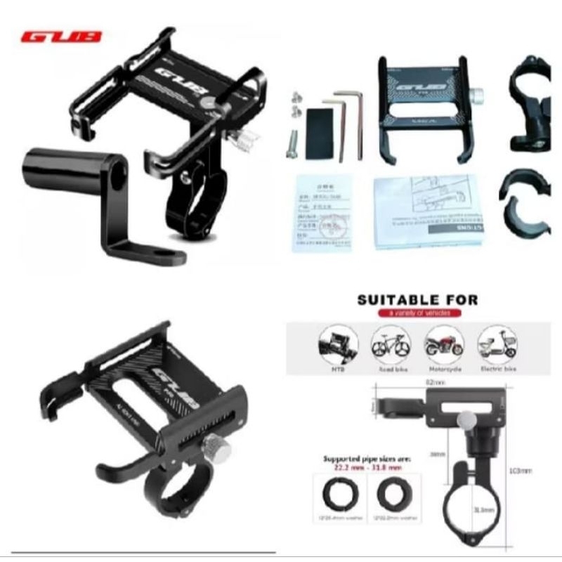breket holder hp aerox turbo / aerox alpha , aerox old / aerox new