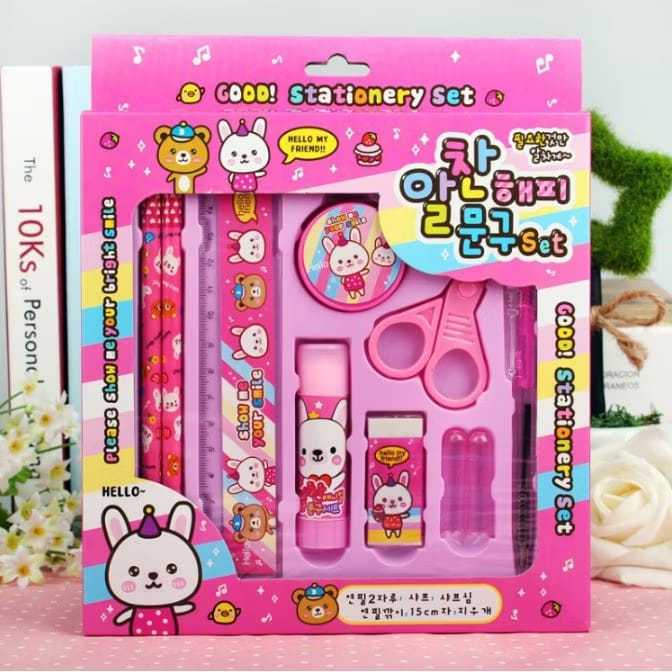 

Paket Alat Tulis Anak 8in1 Karakter Lucu – Set Stationery Pink dan Biru untuk TK, Belajar & Aktivitas Harian