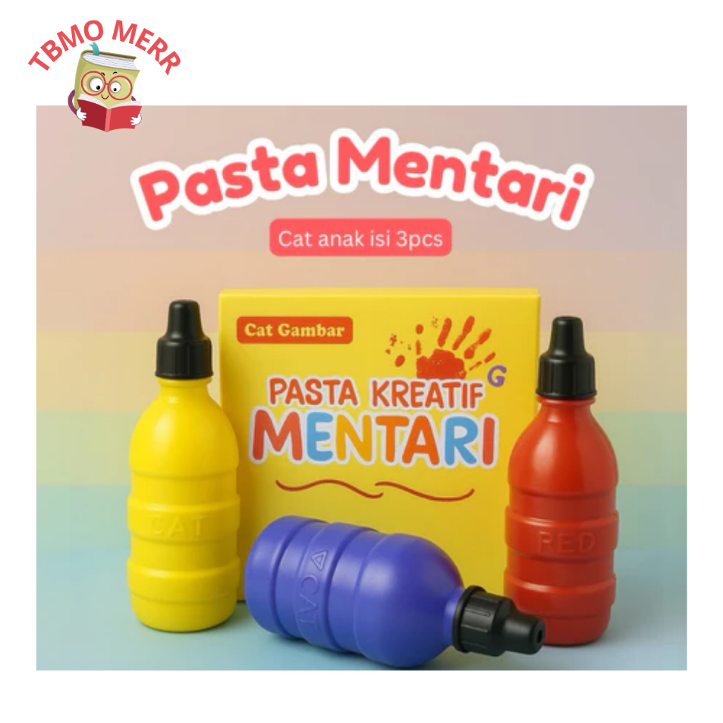 

PASTA MENTARI isi 3 warna @50ml/ finger paint cat tangan kreatif/ cat tangan anak