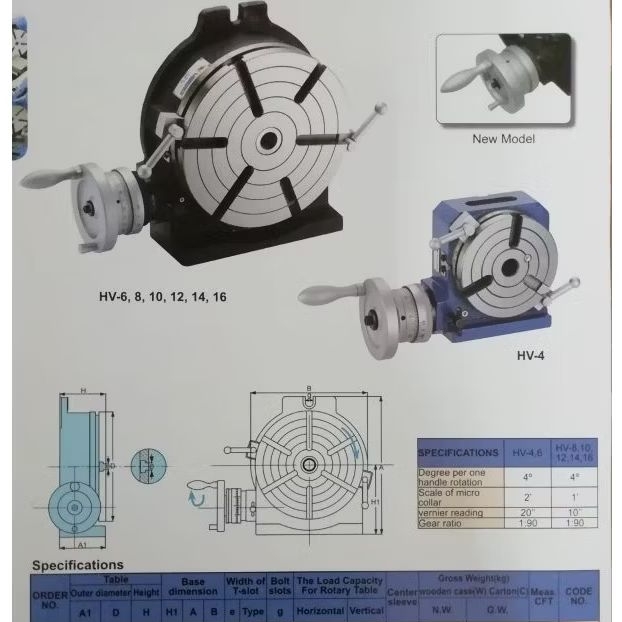 Vertex rotary table hv-16