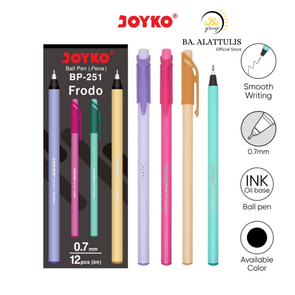 

(ECER) Ball Pen Pulpen Pena Joyko BP-251 Frodo 0.7 mm - BA.ALATTULIS