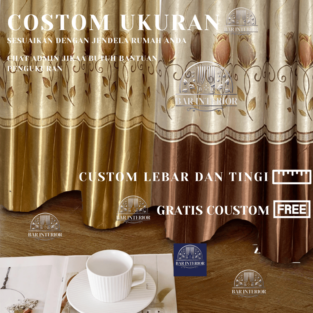 gorden costume ukuran dan  model chat saja jika ingin pesan kain pilih di toko ini