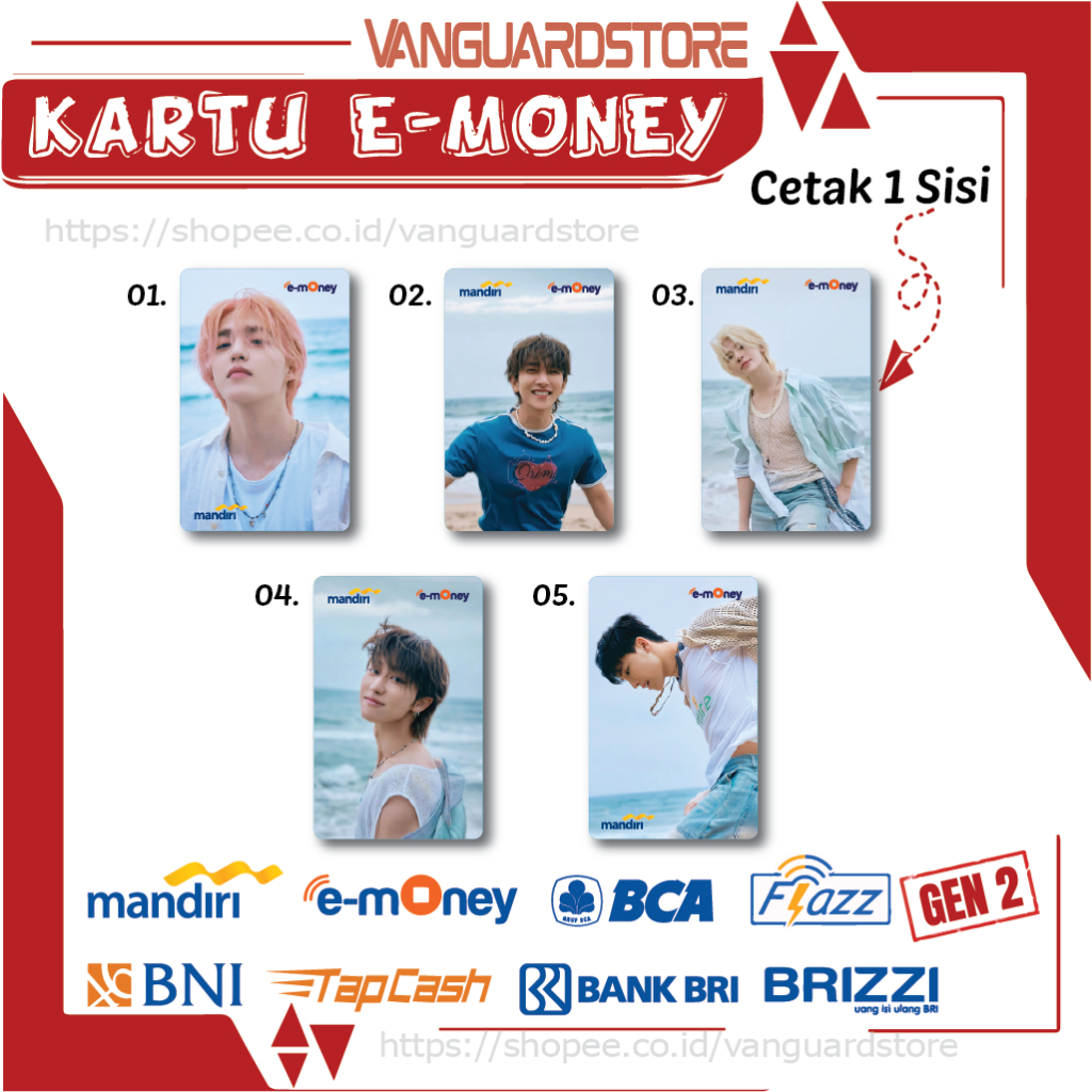 KARTU E MONEY E TOLL KPOP KOREA MEMBER SEVENTEEN 39 EMONEY MANDIRI FLAZZ BCA TAPCASH BRIZZI BRI