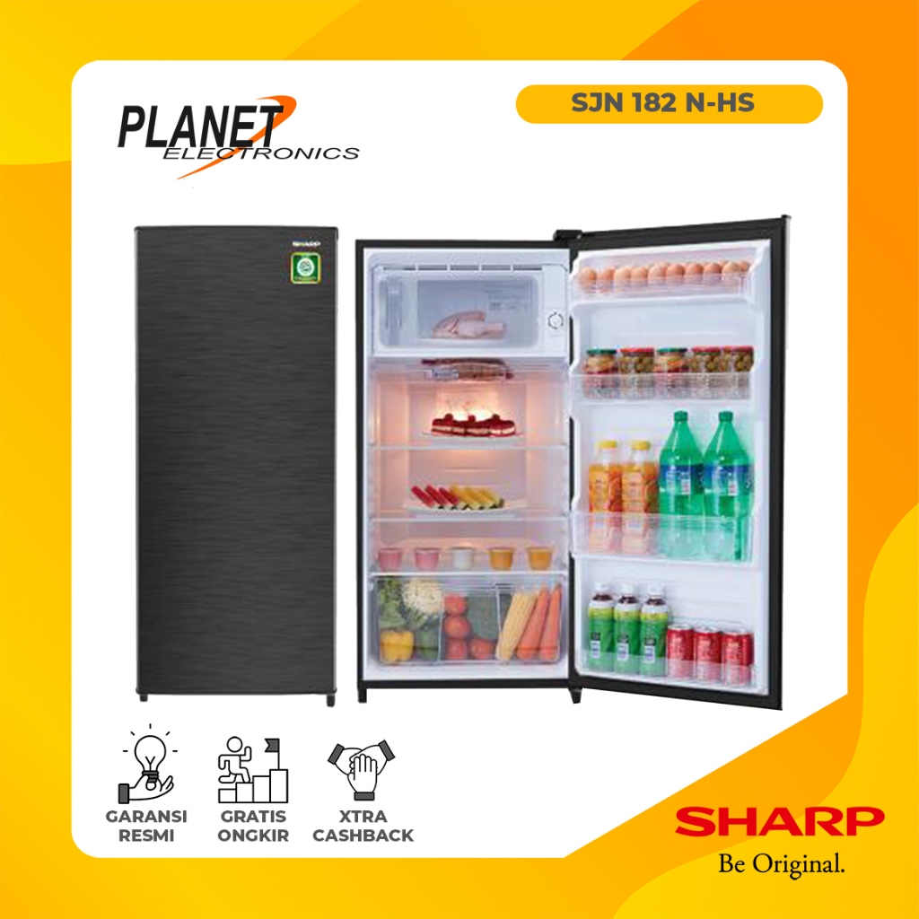 Kulkas Sharp 1 Pintu SJN 182 N-HS 160 Liter