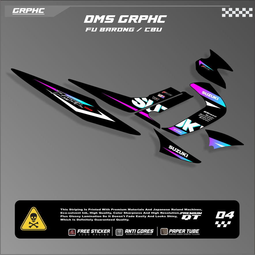 Striping Satria Fu Barong - Striping Fu Old lama - Variasi