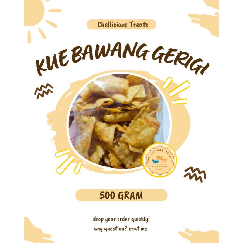 

KUE BAWANG PEDAS BERGERIGI