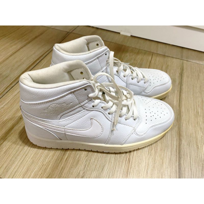 Air Jordan 1 Mid 'Triple White' Unisex