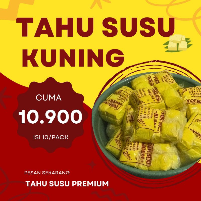 

TAHU SUSU KUNING PREMIUM (Kemasan Plastik)