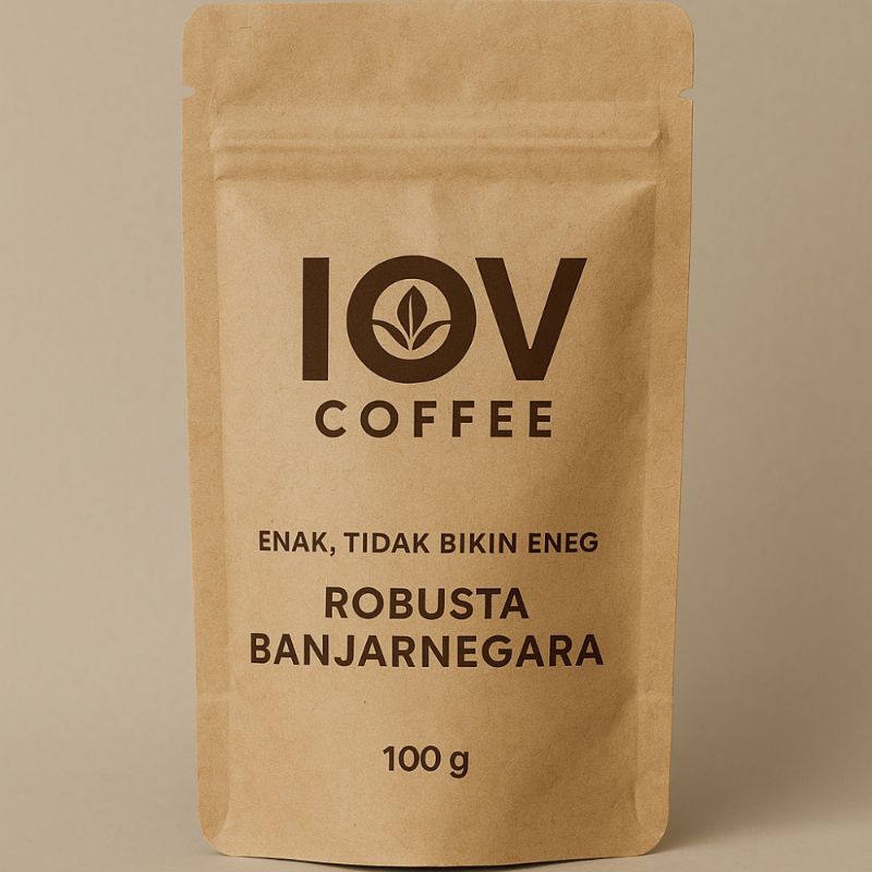 

IOVCOFFEE - Kopi Robusta Banjarnegara Juara Nasional 100g | Biji / Bubuk Kopi Premium