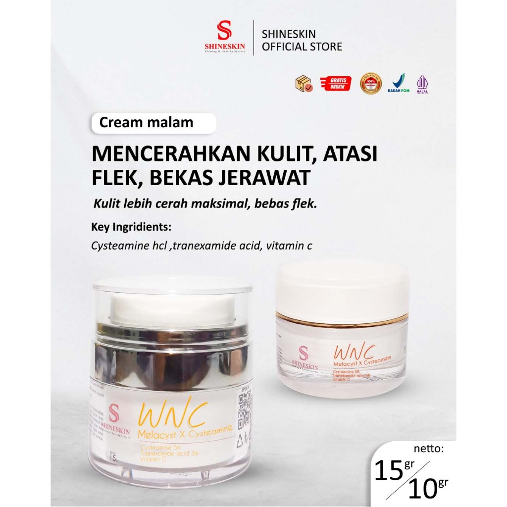 WNC MELACYST SHINESKIN - (CREAM MALAM)
