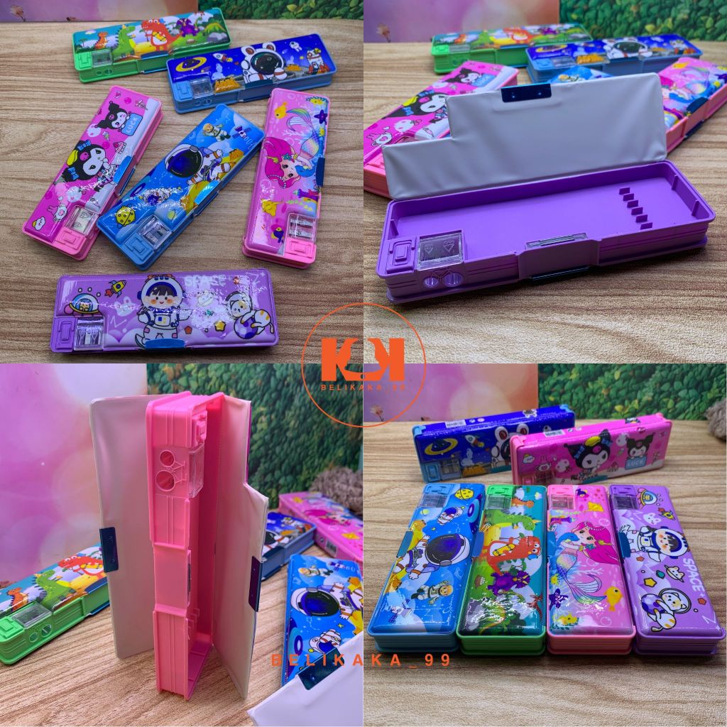 

TEMPAT PENSIL MAGNET 2 SISI KARAKTER KARTUN DENGAN RAUTAN MINI / PENCIL CASE MAGNET / KOTAK PENSIL