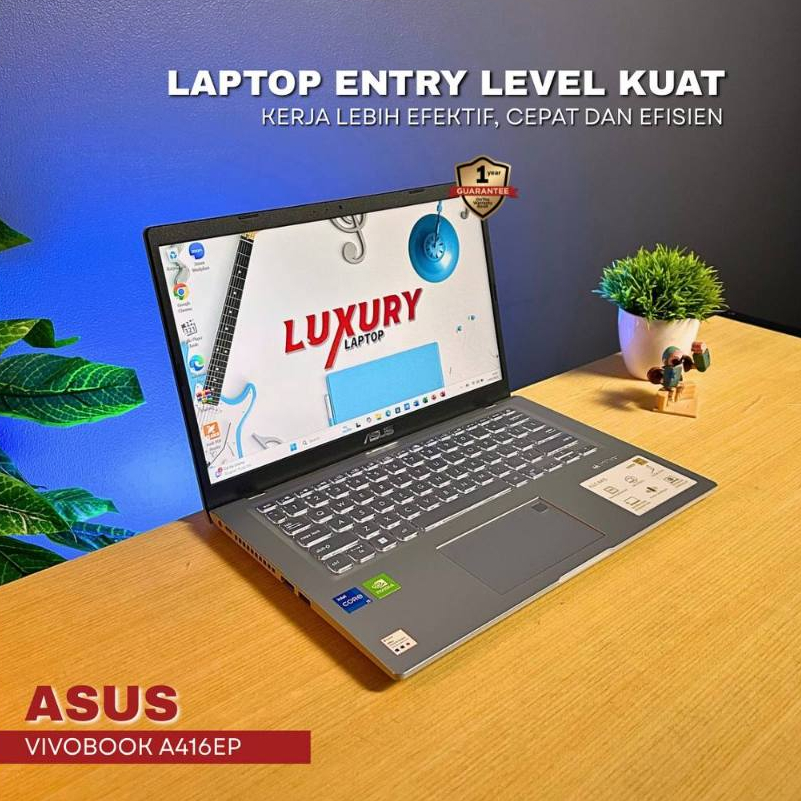 LAPTOP ASUS VIVOBOOK A416EP 11TH GEN CORE I5 SSD RAM DDR4 3200MHZ BACKLIGHT SECOND