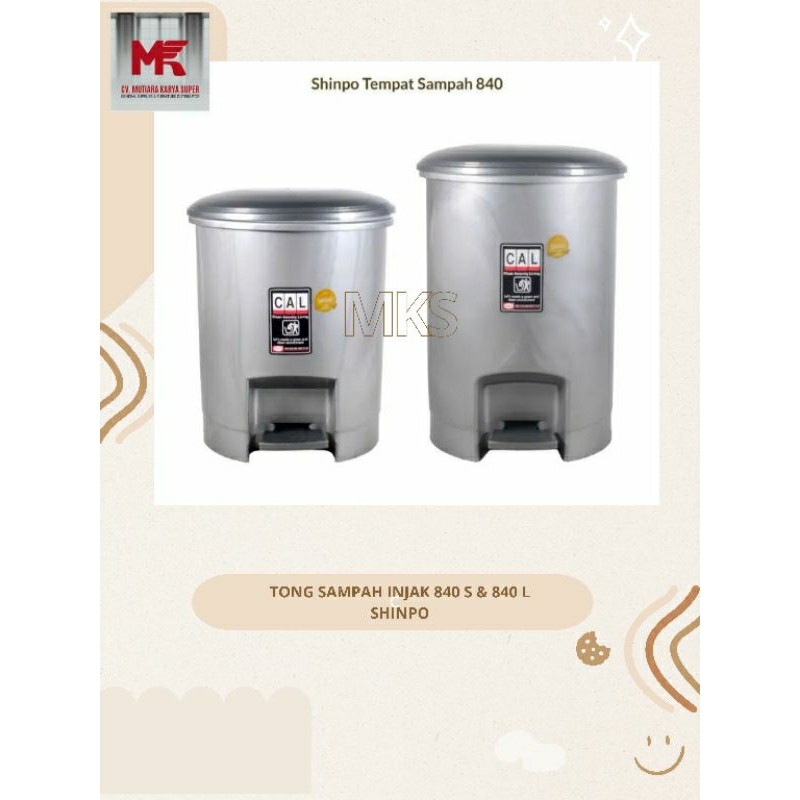 TONG SAMPAH INJAK 840 SHINPO | TONG SAMPAH INJAK KUAT & KOKOH