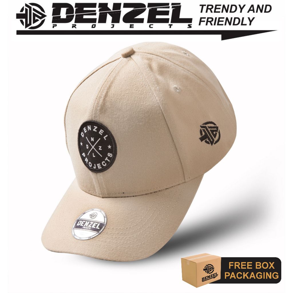 DENZEL DZ 178 Topi Pria - Topi Distro Pria - Topi Jaring - Topi Baseball Cream