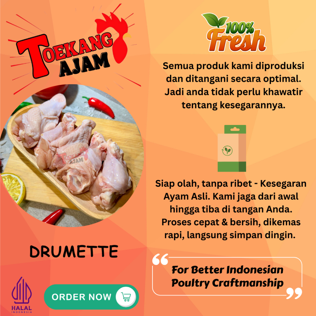 SAYAP ATAS / DRUMETTE / PENTUNGAN SAYAP / WING STICK / SAYAP AYAM PENTUNG