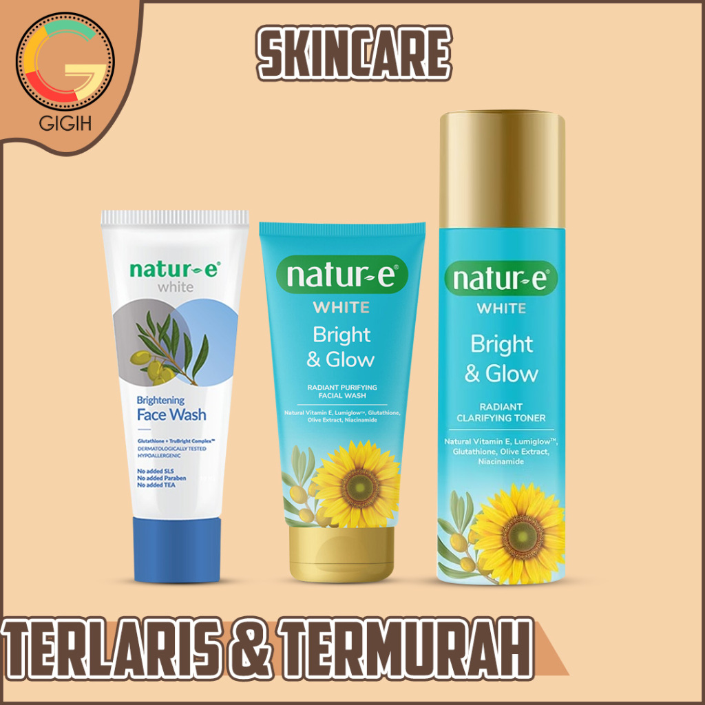 NATUR-E SKINCARE WHITE GLOW SERIES ( FACE WASH & TONER )