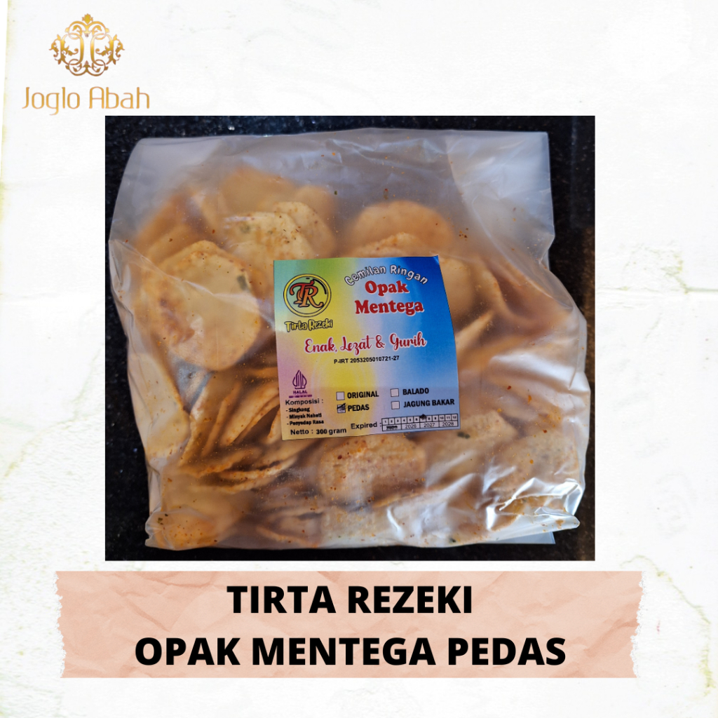 

Tirta Rezeki - Opak Mentega Rasa Pedas - Joglo Abah
