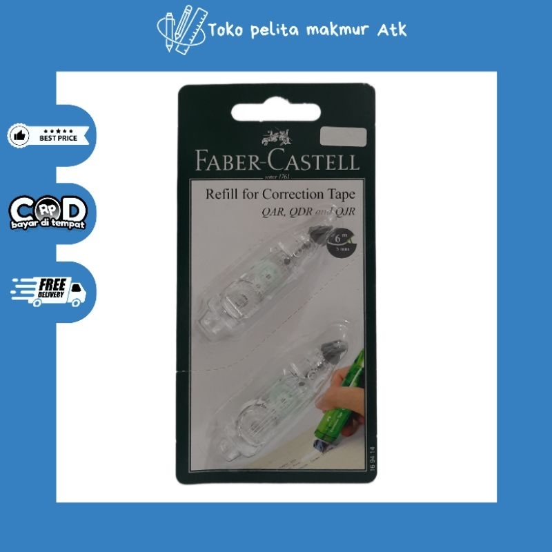 CORRECTION TAPE REFILL FOR QAR QDR QJR | PENGHAPUS TIPE-X PITA KERTAS REFILL FOR QAR QDR QJR | STIPO