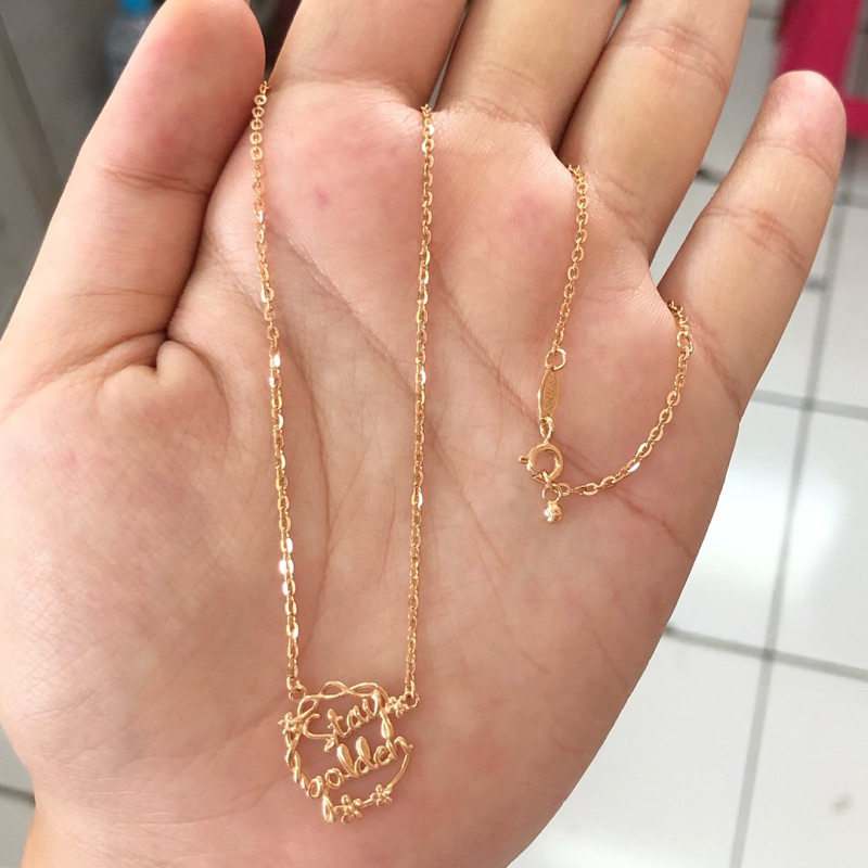 L10- KALUNG UBS DISNEY 2.48GR KADAR 375 PANJANG 39/42CM