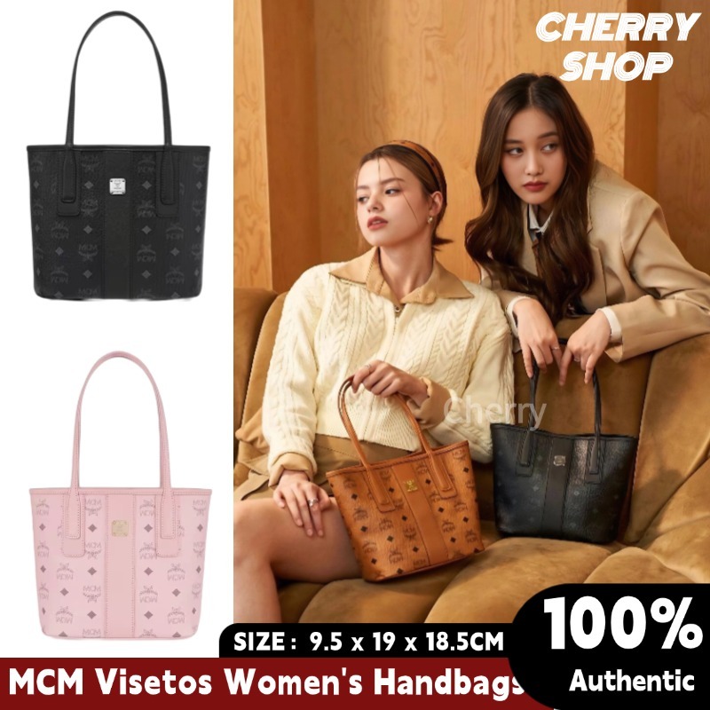 ✨MCM MINI/Small/Medium Liz Visetos Reversible Shopping Bag Tas Tote Wanita MCM