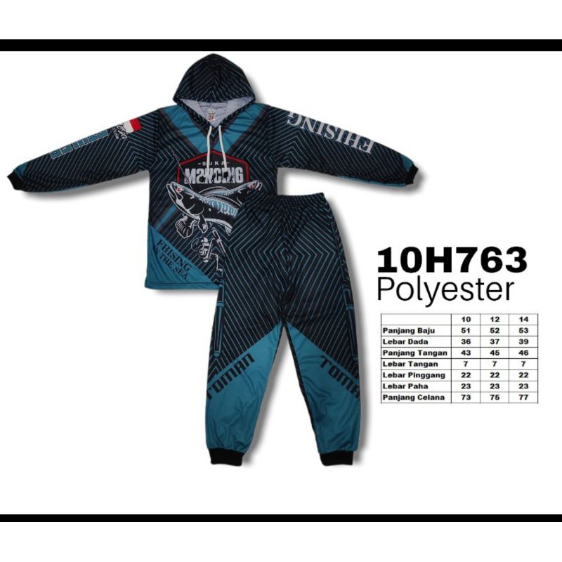 Jersey kaos mancing anak anak kaos setelan mancing anak anak