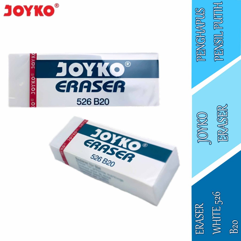 

Penghapus Pensil Panjang - Joyko Eraser - Penghapus Pensil Putih - 526-B20