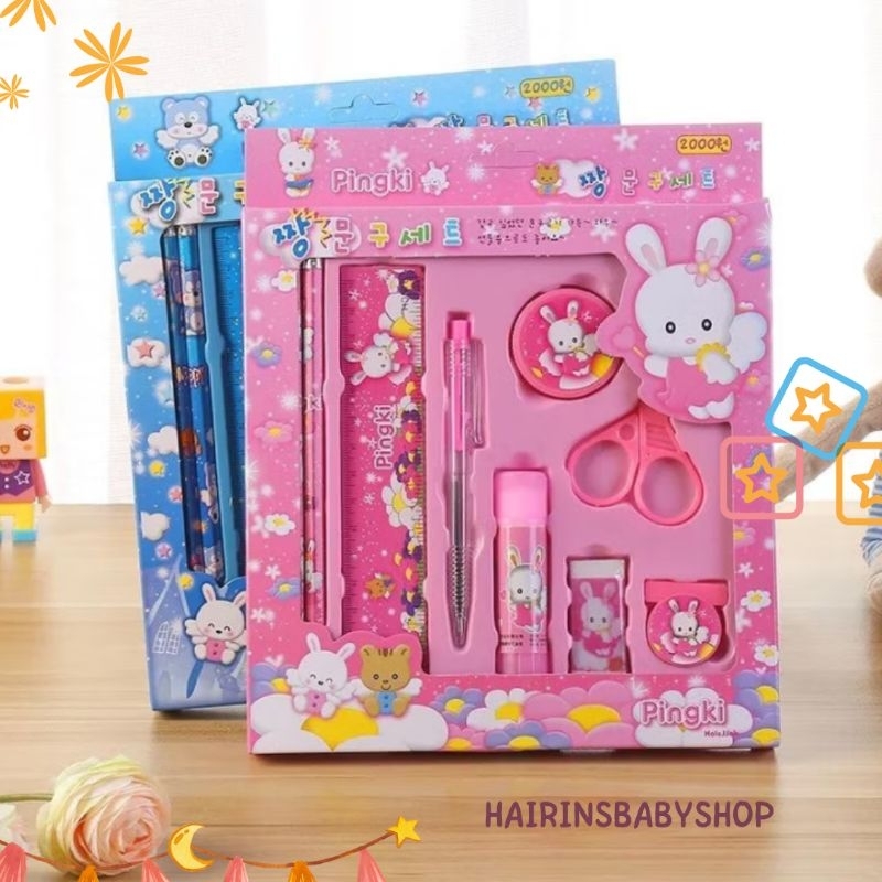 

TERMURAH S453 SET LENGKAP 9 PCS ALAT TULIS 9 IN 1 KARAKTER PENSIL ANAK MURAH