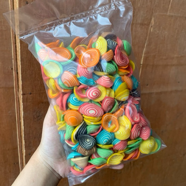 

[CAMILAN SERBA 10.000] Kuping Gajah Rainbow | Kuping gajah pelangi warna-warni