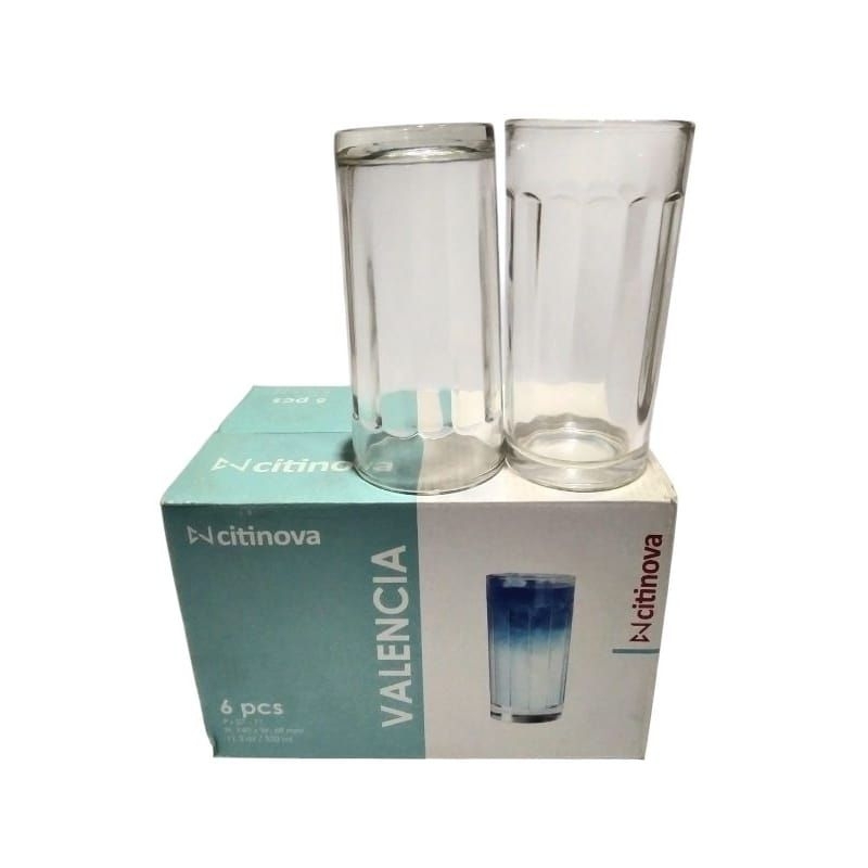 Citinova Gelas Valencia 320ml - Gelas Minum Jus Kaca Tipe Valencia Citinova 320mL - 6 Pcs
