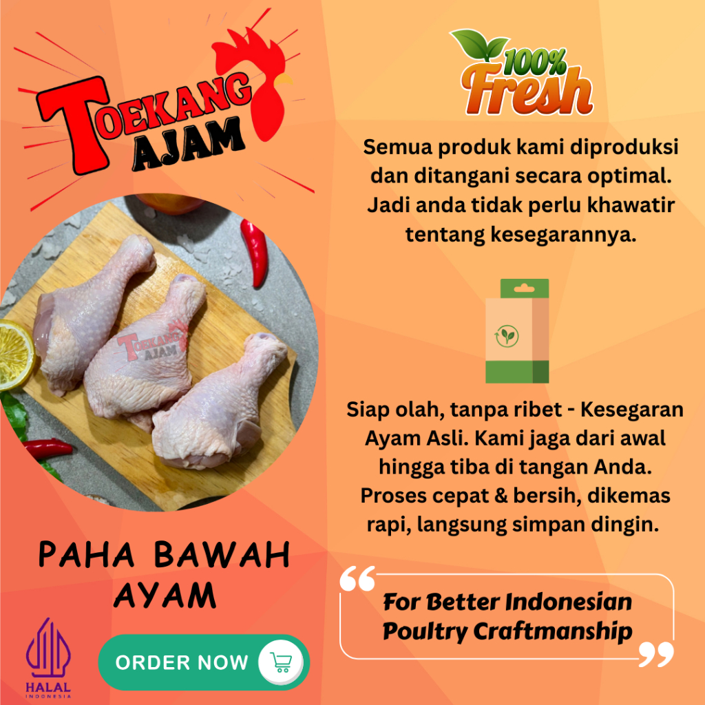 

Paha bawah ayam / Chicken Drumstick / Paha pentung