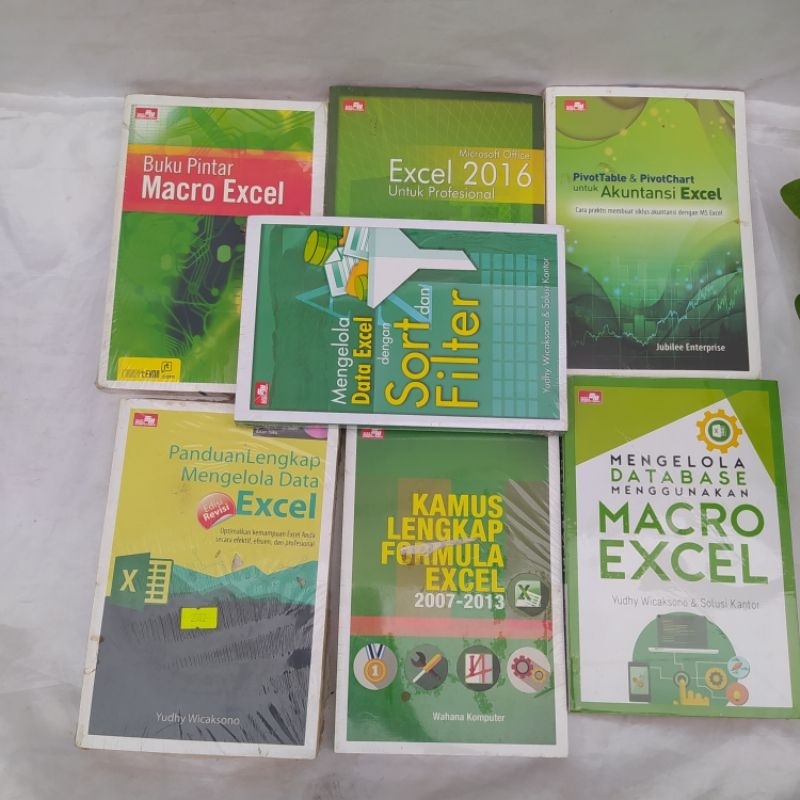 Buku Referensi Excel - Kamus Lengkap, Macro Excel, Akuntansi, Mengelola Data Excel)