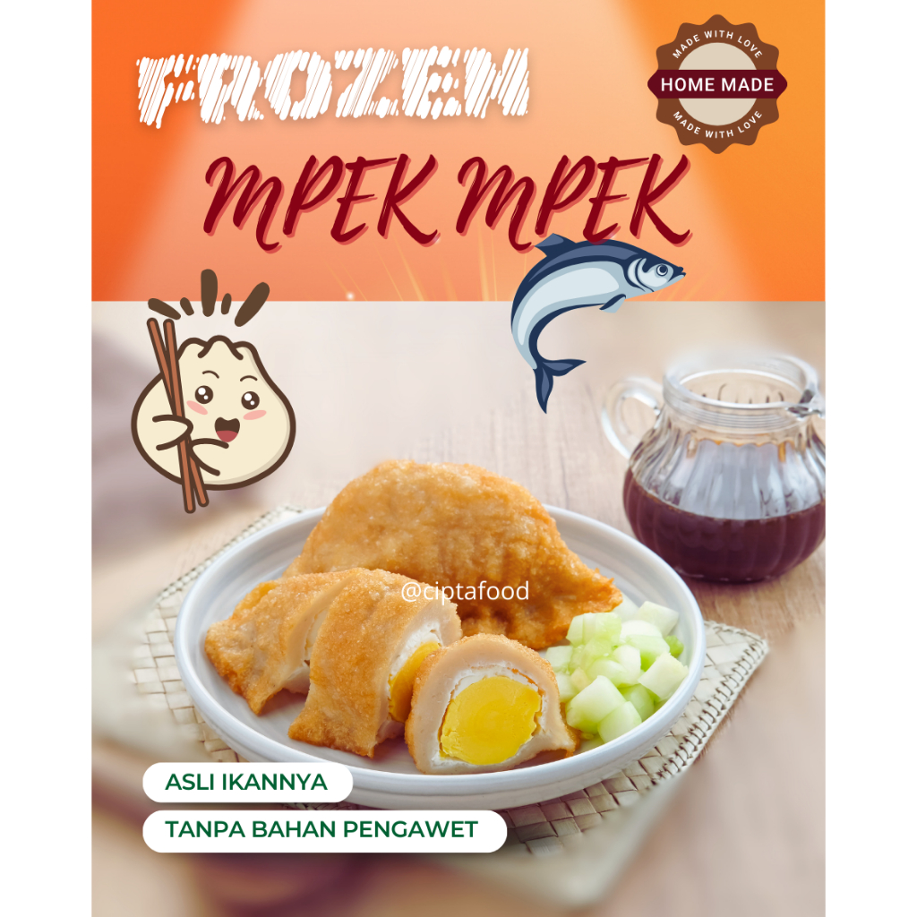 

Pempek CF - Khas Palembang 100% Ikan Tenggiri (isi 10pcs), Vacum Frozen