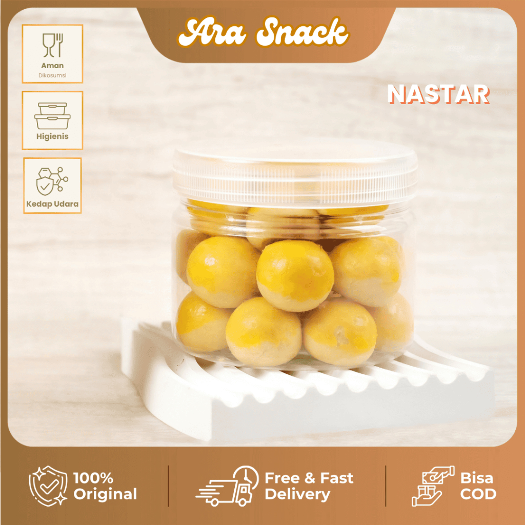 

Ara Kue Kering Nastar Nanas Toples Kecil Homemade Isi 20pcs