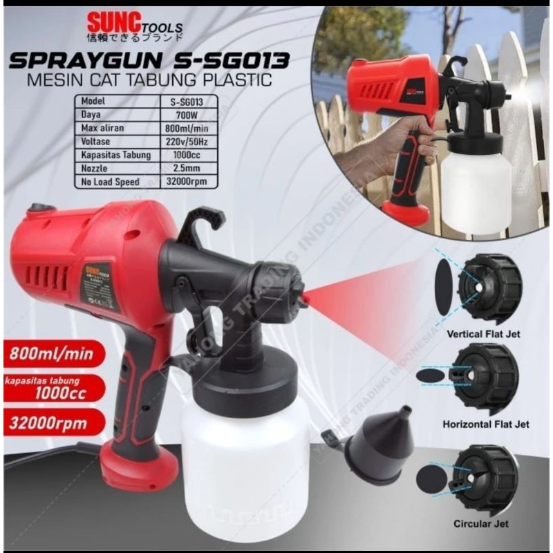 Mesin Semprot Cat Listrik Spray Gun Electric SUNC TOOLS - PLASTIK