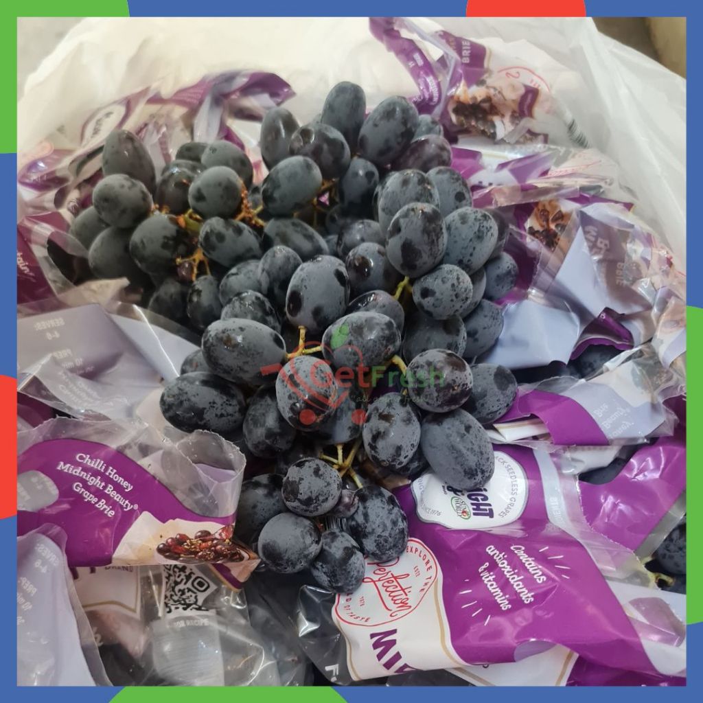 

Anggur Hitam Aust Dus -+ 9kg (Seedless)