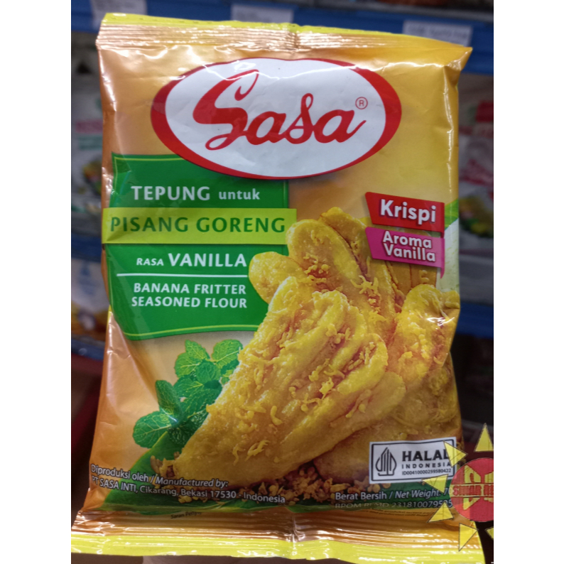 

Sasa Tepung Pisang Goreng Rasa Vanila 70 gram