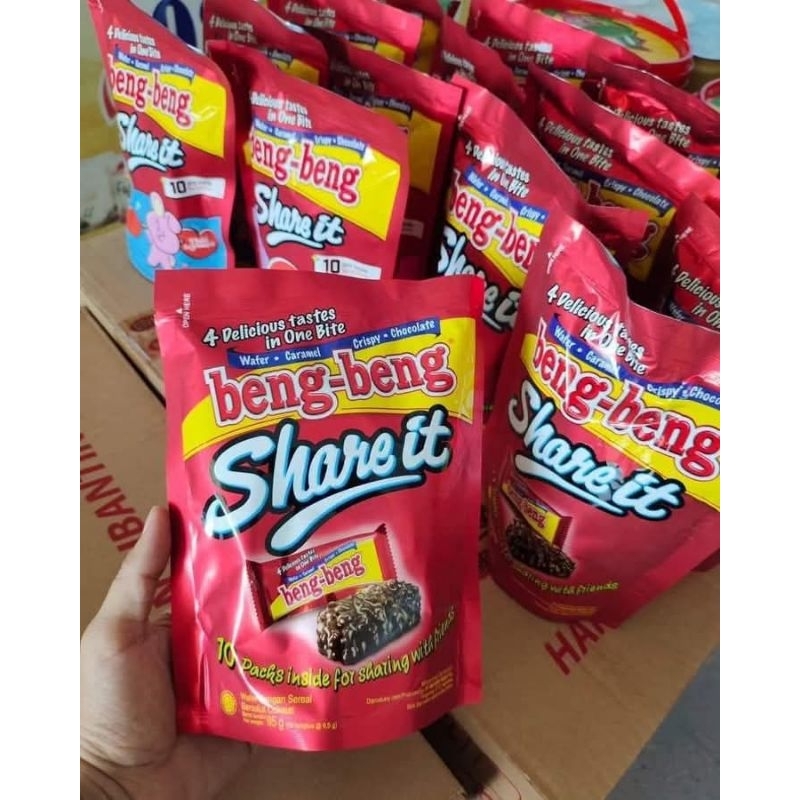 

BENGBENG SHARE IT COKELAT ISI 25PCS / BENG BENG SNACK COKELAT