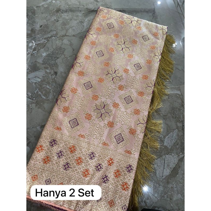 Songket Mesin Premium Motif Lepus Warna