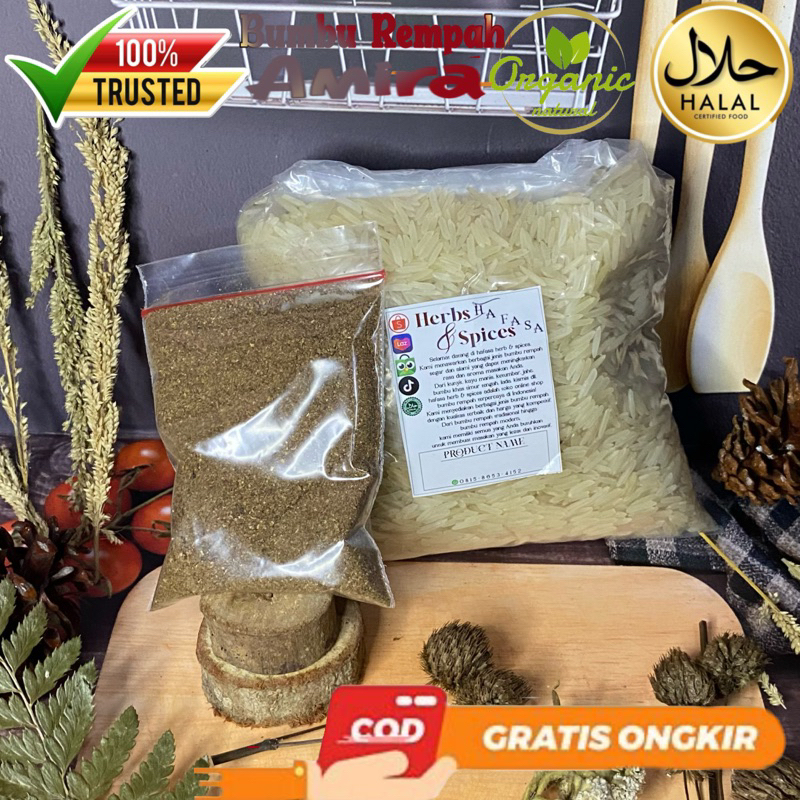 

hemat 1kg beras + bumbu KEBULI instan (beras basmati) premium