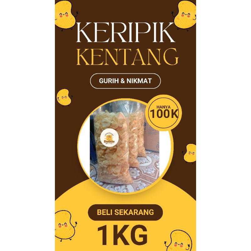 

KERIPIK KENTANG ASLI DIENG 1KG BROTATO