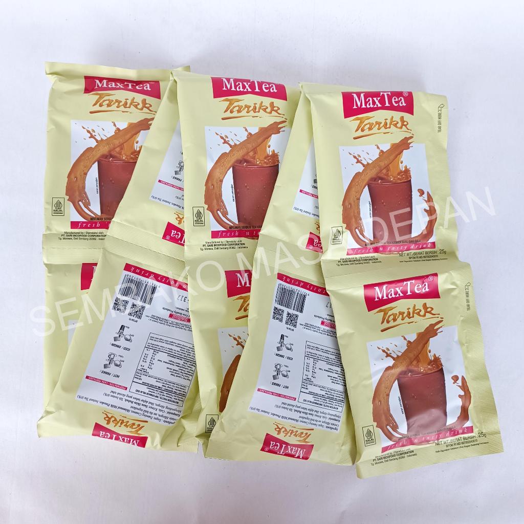 

MaxTea Tarik Max Tea Teh Tarik Minuman serbuk the krimer susu dan gula Instan Bubuk Saset isi 10